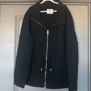 Old Navy Black Synched Waist Jacket